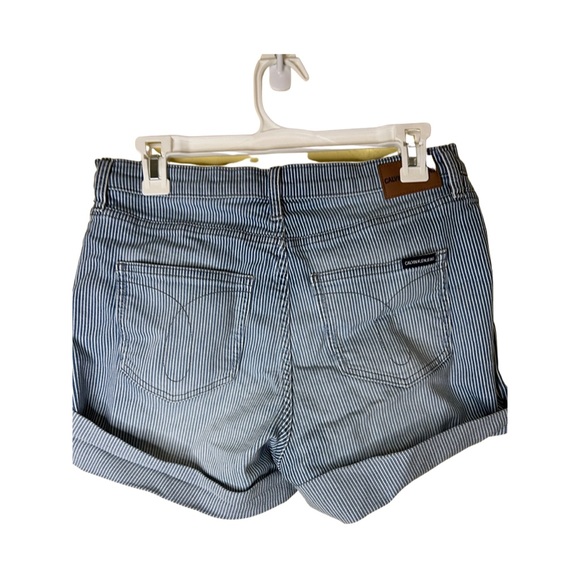 Calvin Klein Striped Jean Shorts - Picture 2 of 6
